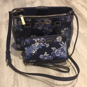 Michael Kors matching crossbody and wristlet